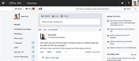 yammer anmeldung.